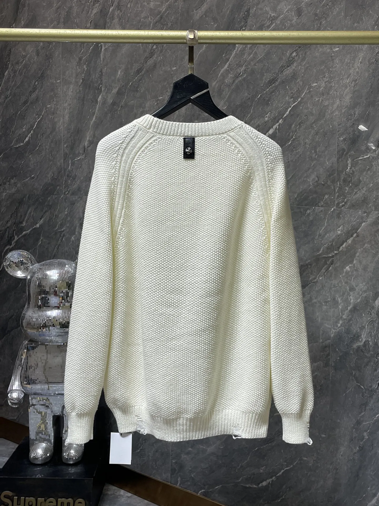 P236 Chrome Hearts 🍁Autumn and winter sweater series🍁 Cross metal➕hole treatment Selected high-quality wool blended knitted fabric Non-common version on the market Recommended colors: black gray white